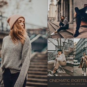 15 Cinematic Portraits Capture One Styles • Dark Presets • Wedding Presets • Earth Style • Instagram filter • Film Styles • cinematic preset