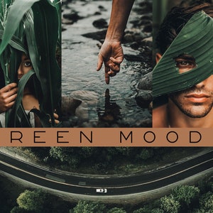 15 Green Mood Presets • Dark Mood Presets • Mobile Lightroom Presets • Photo Edit Filters • Dark • XMP DNG • Instagram Filters for Travel