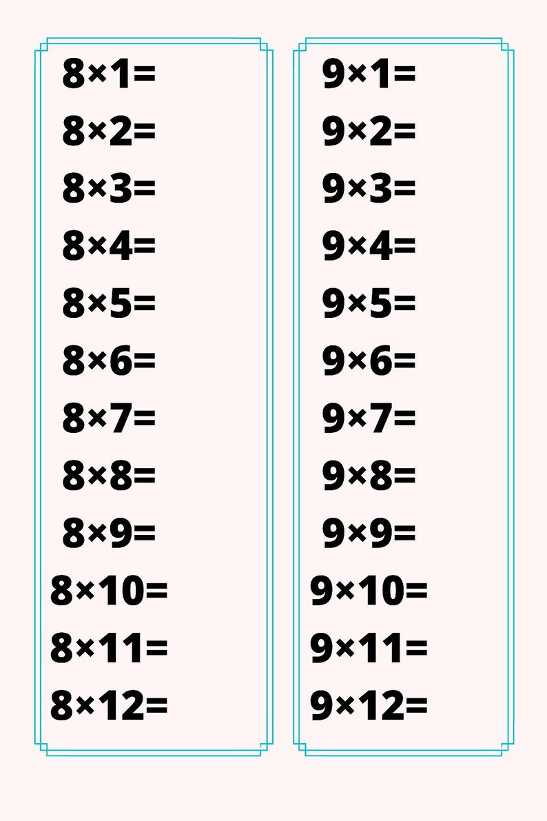 Printable Multiplication, Homeschool Classroom Math Activity, Kids Skip ...