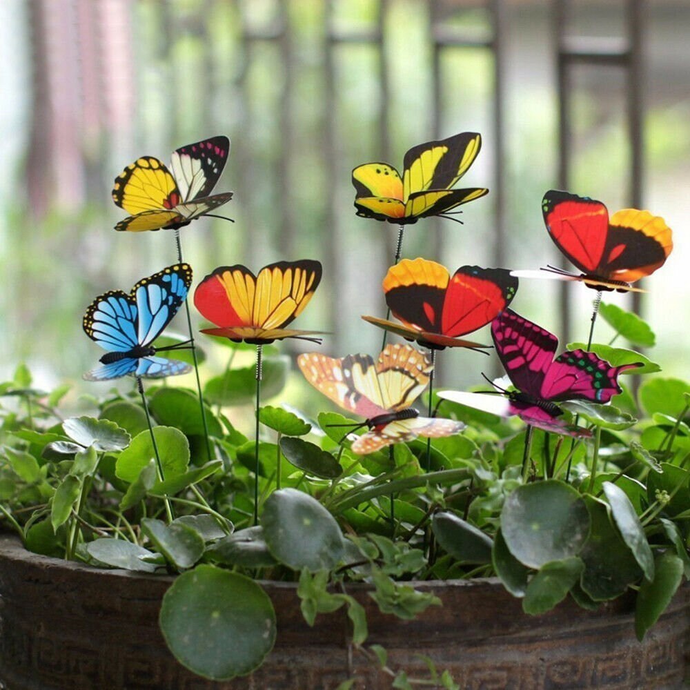 Butterfly Garden Stakes Ornaments for Indoor and Outdoor Etsy UK