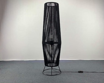 Black cane 2024 floor lamp
