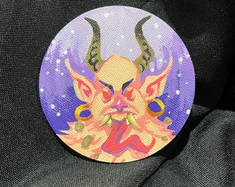 Hand Painted Krampus Magnet
