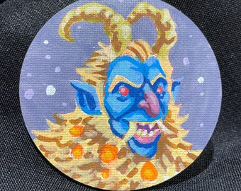 Hand Painted Krampus Magnet