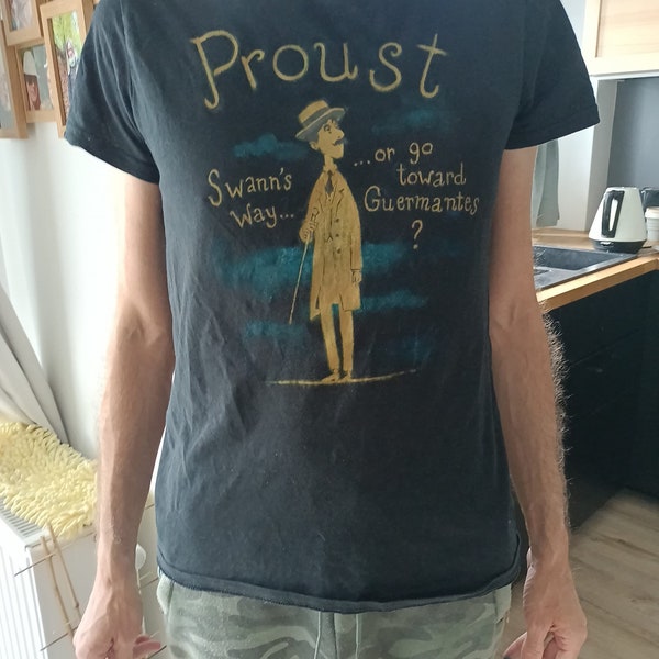 Handgemachtes T-Shirt, Marcel Proust