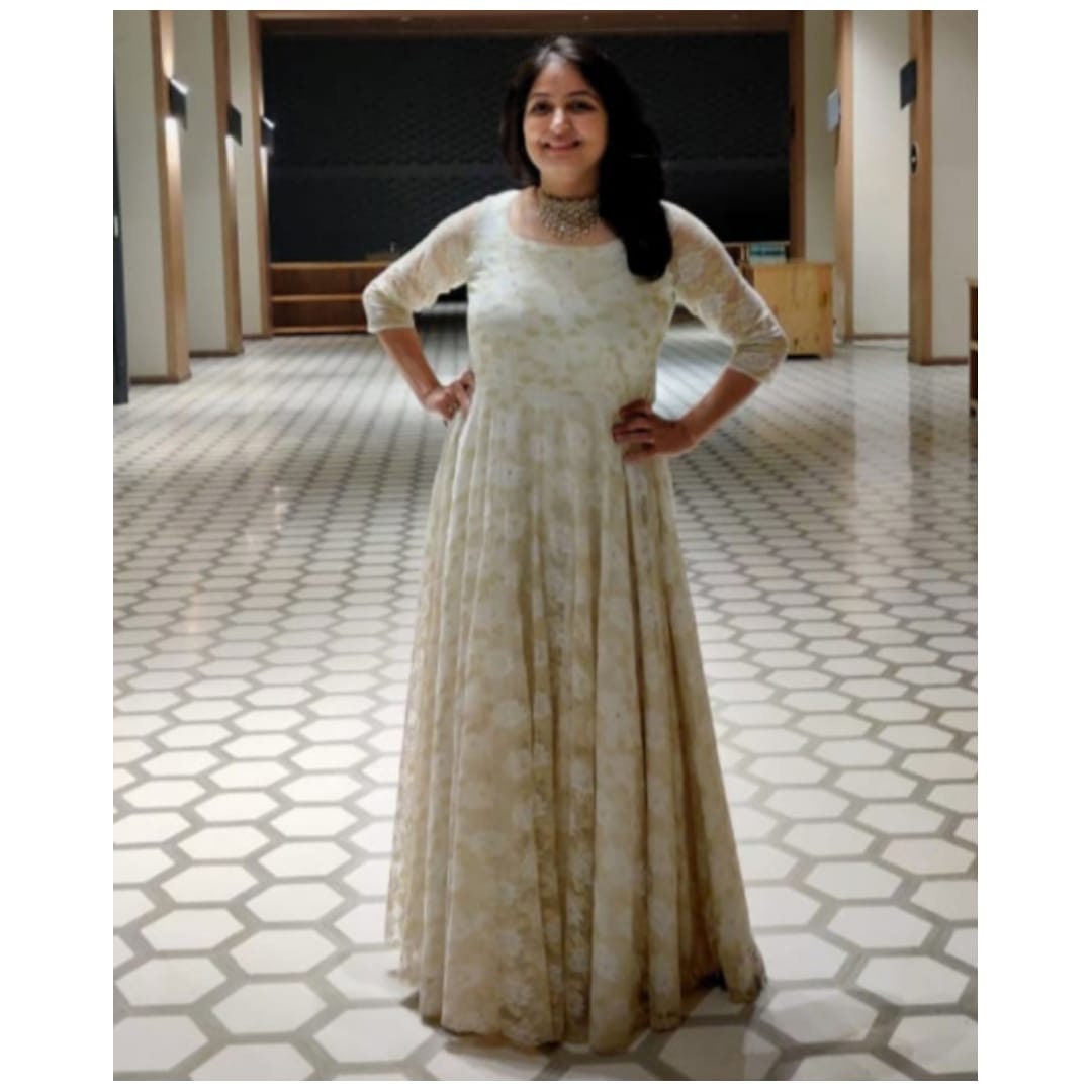 umbrella flare gown
