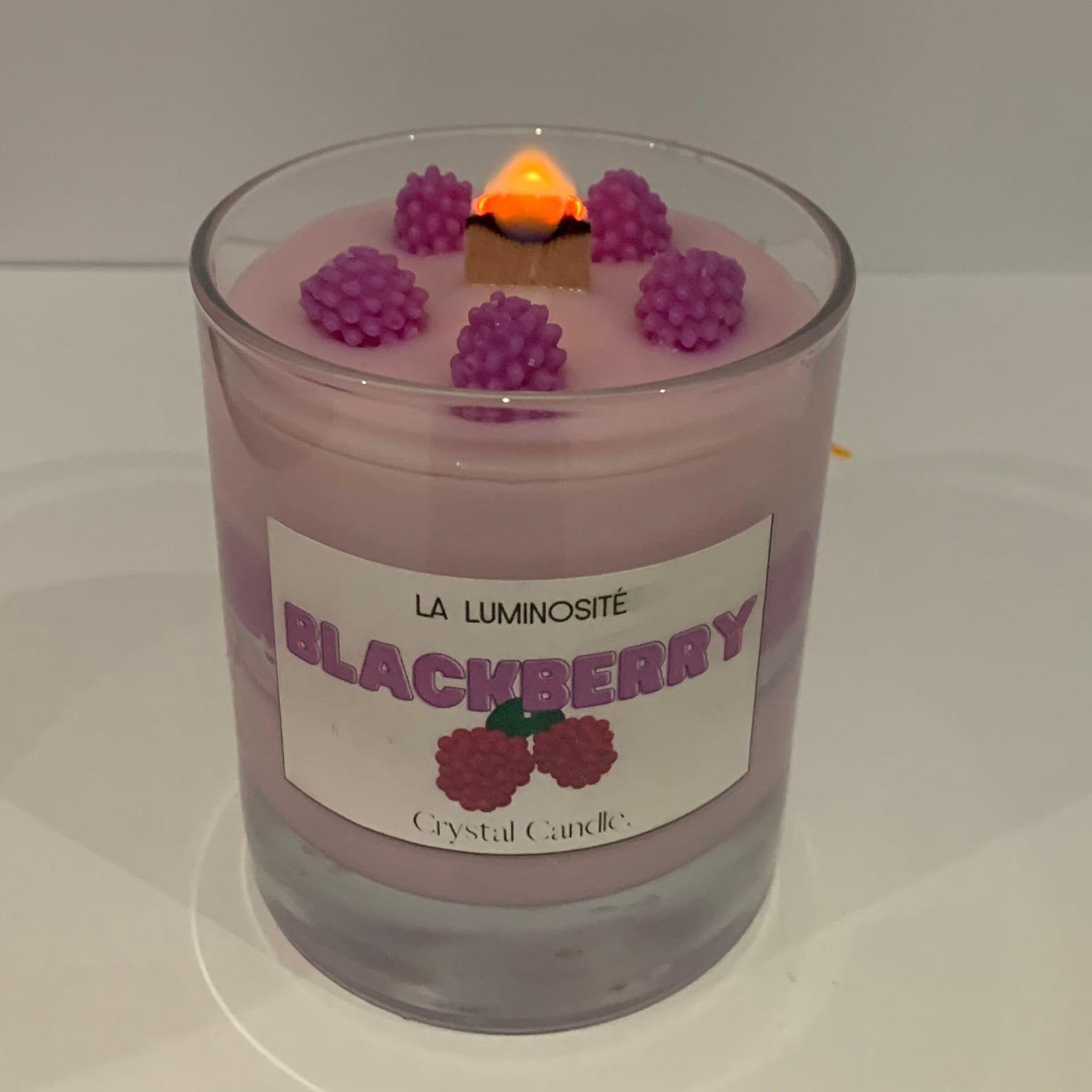 Blackberry Container Scented Candle Soy Wax Pillar Candle Etsy Sweden