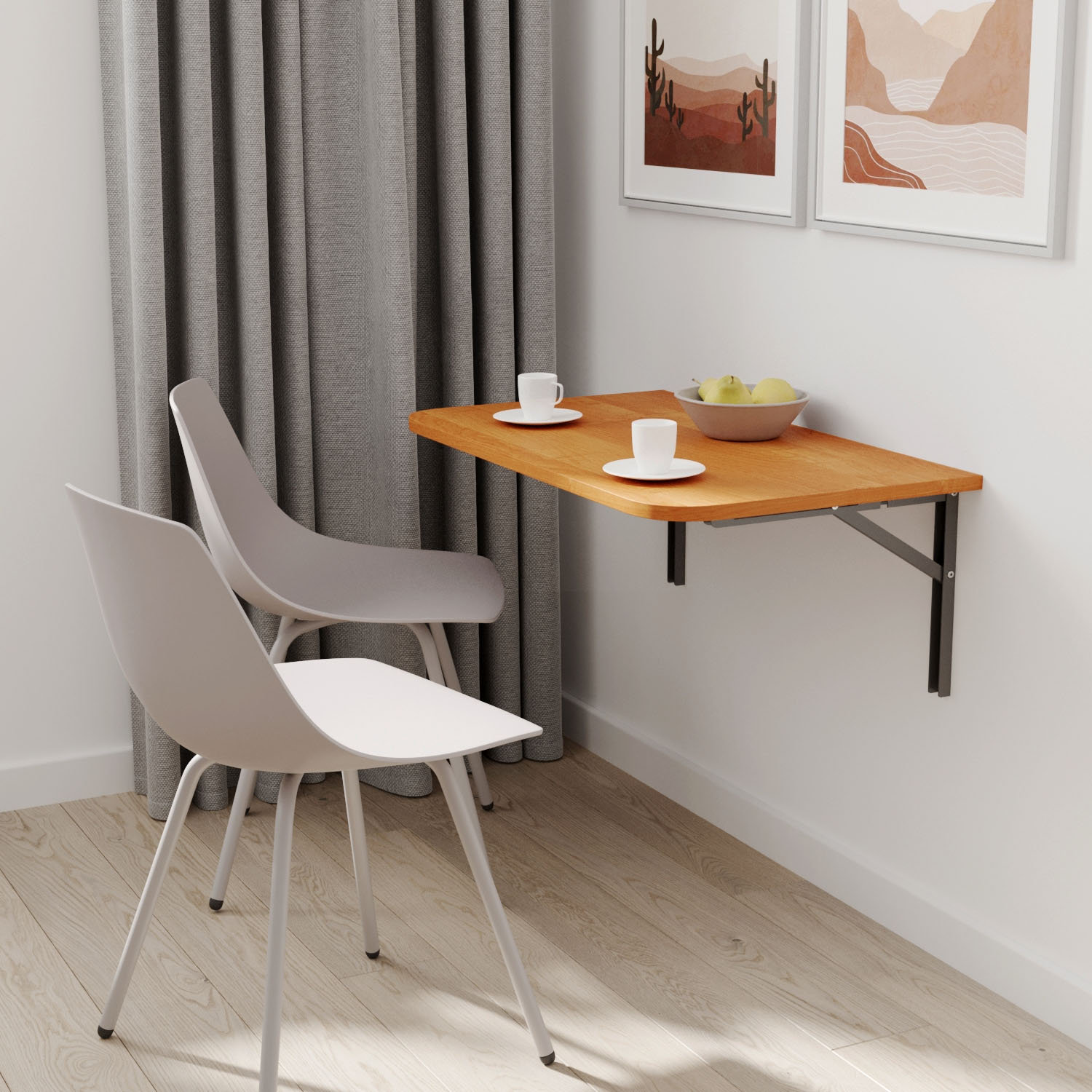 Folding dining table for cheap wall