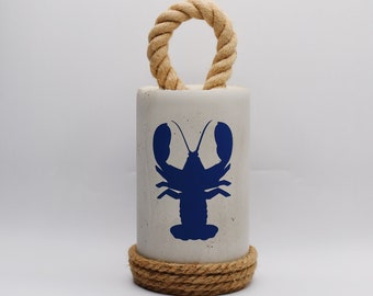 Handmade Cement Lobster Doorstop, Nautical Home Decor, doorstop