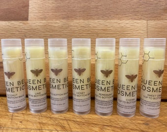Unscented Natural Lip Balm: Beeswax, Sensitive Skin Treatment