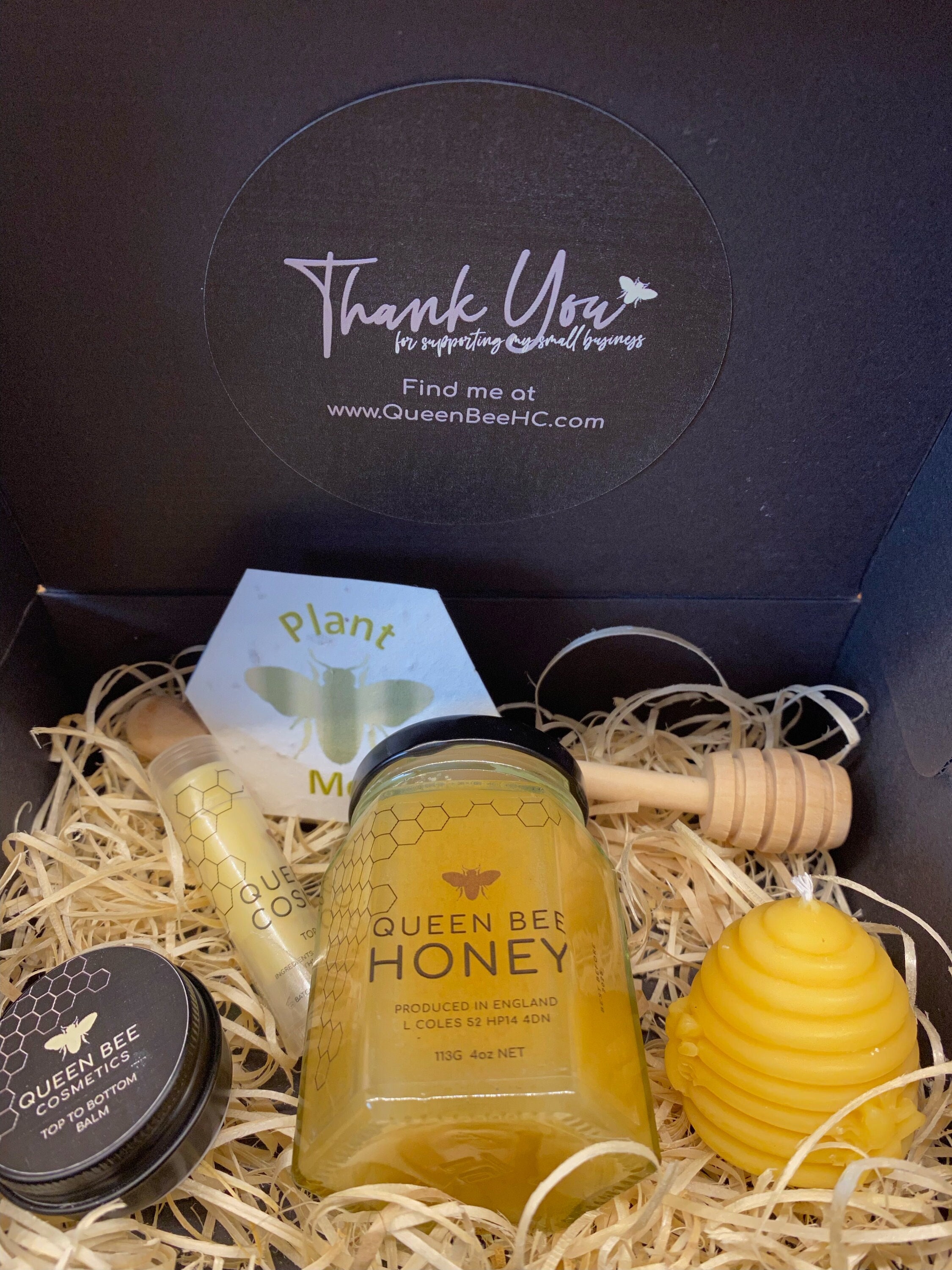Honey Bee Gift Set Honey Lip Balm Candle Beeswax Etsy UK