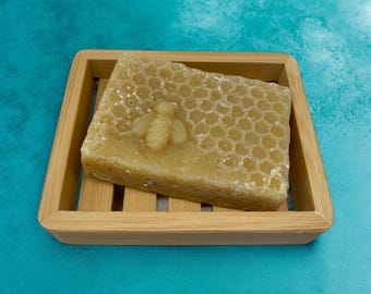 Honey Soap bar, handmade, body, face and hands soap, moisturising, olive oil, natural