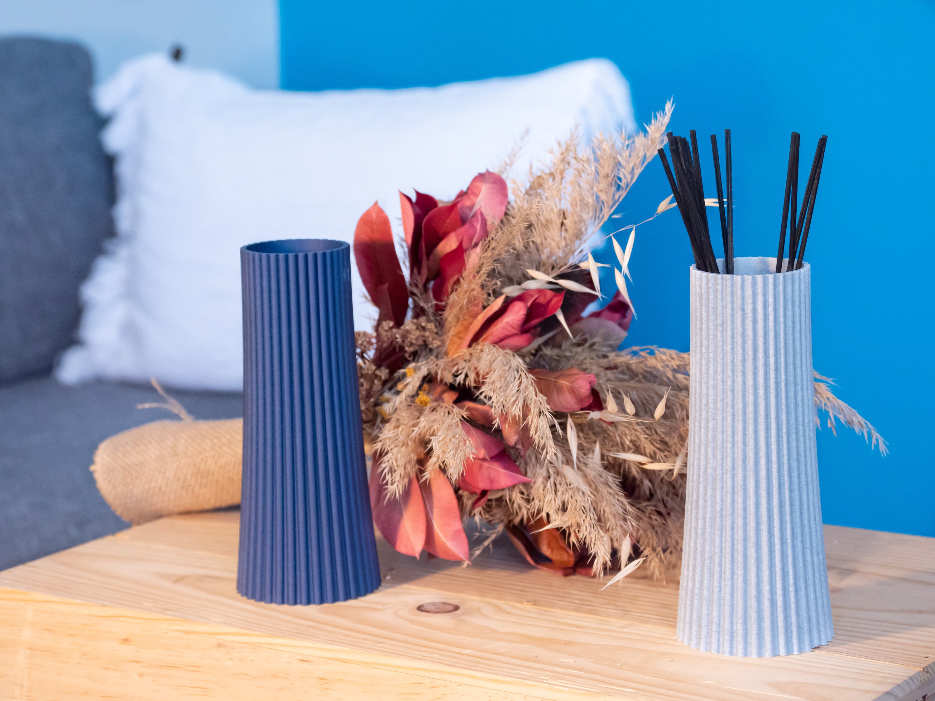 Vase Gascogne en Plastique Naturel