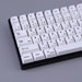 Japanese Minimalist White Keycaps / Cherry Profile / 135 Keys / PBT Dye-Sublimation Keycap Set