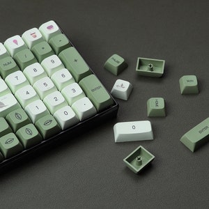 Matcha Keycaps / Perfil XDA / 124 Keys / PBT Dye-Sublimation Keycap Set
