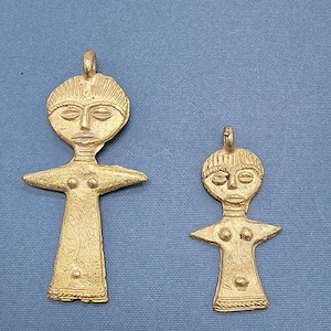African Doll, Brass Pendant