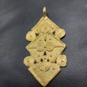 Ashanti Brass Beads, Brass Pendant