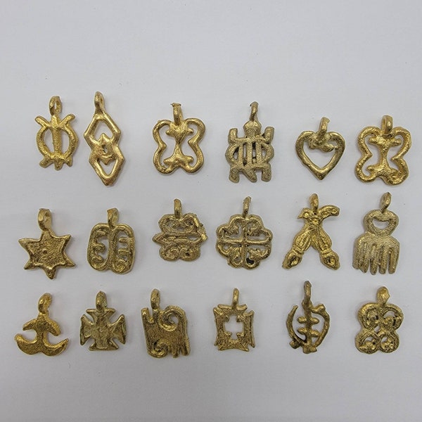 Adinkra Charms, Ashanti Brass Beads