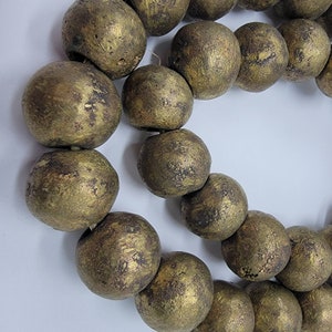 Round African Brass Beads