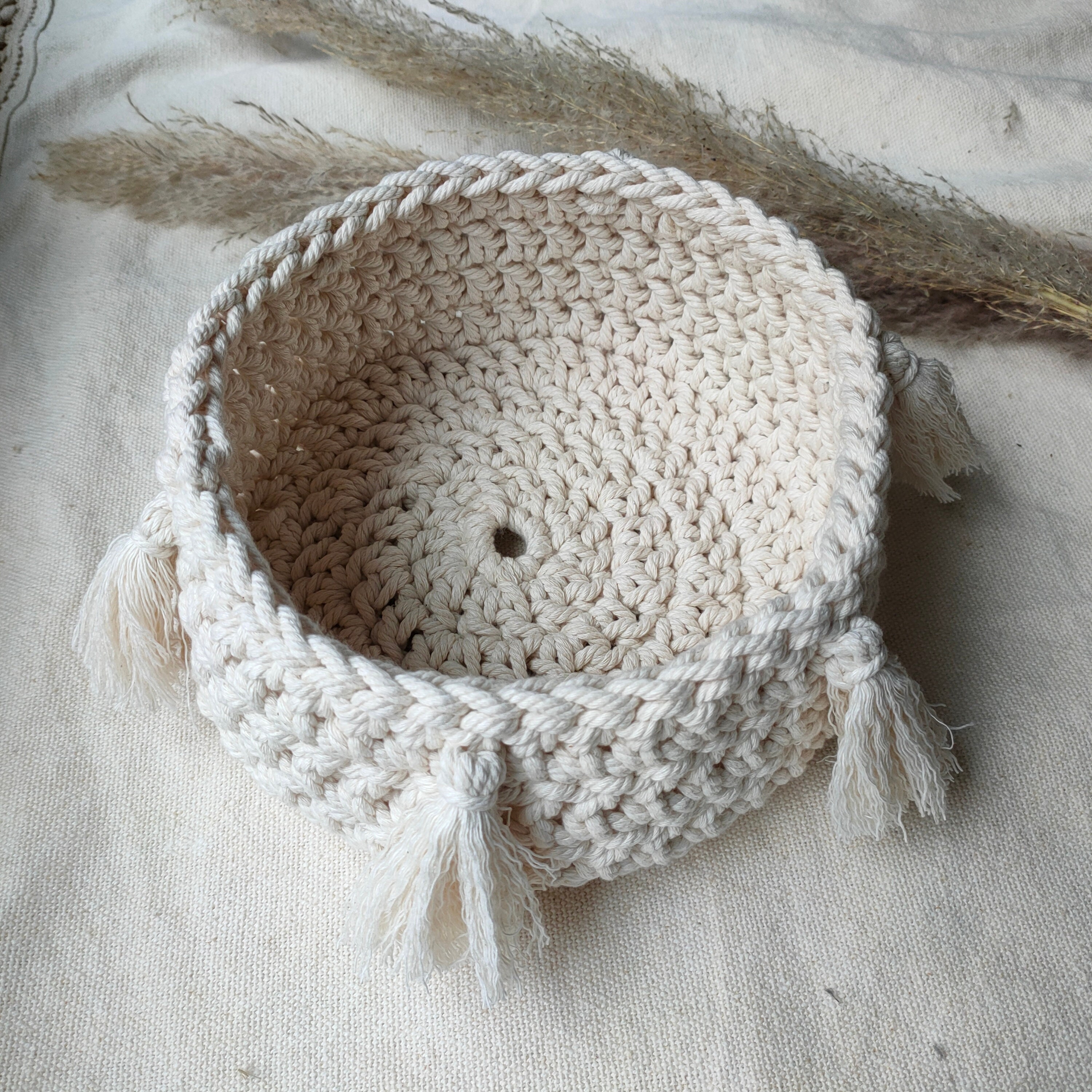 Macrame Basket Bohostyle baskets Storage organizer Etsy