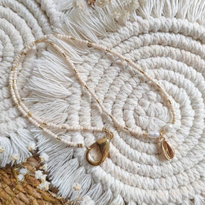 Shell Necklace I Necklace with Shell Pendant I Necklace Holiday I Pearl Necklace