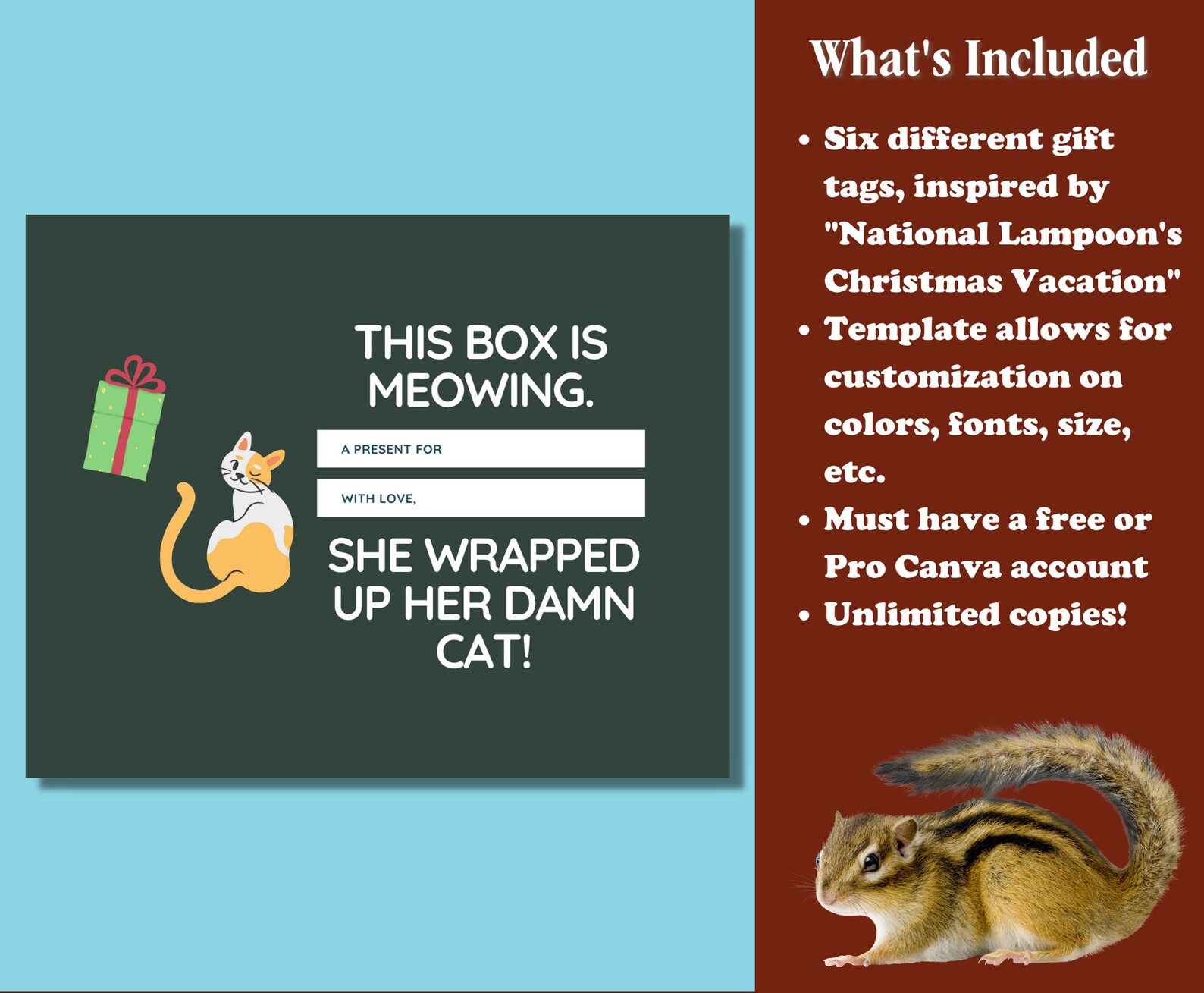 National Lampoon's Christmas Vacation Gift Tags Printable Gift Cards ...