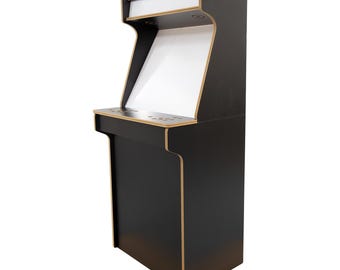 Kit de paquete plano de gabinete arcade vertical de 27" para 2 jugadores - Negro
