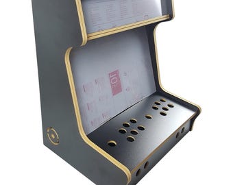 2 Player 19" Bartop Arcade Cabinet Flat Pack Kit - Black