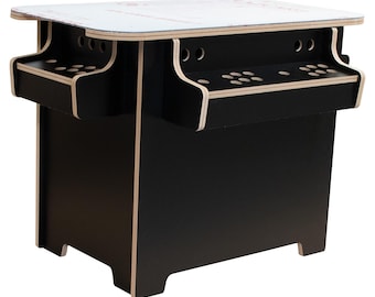 Kit de paquete plano de gabinete arcade de cócteles de 27" para 4 jugadores - Negro