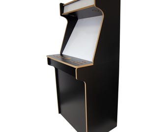Kit de paquete plano de gabinete arcade vertical de 32" para 2 jugadores - Negro