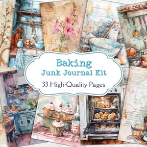 Journal des objets indésirables, Journal de pâtisserie, Kit de journaux indésirables, Papier pour journal indésirable, Papier pour journal artistique, Fabrication de cartes, Scrapbooking, Papier brouillon, ATC