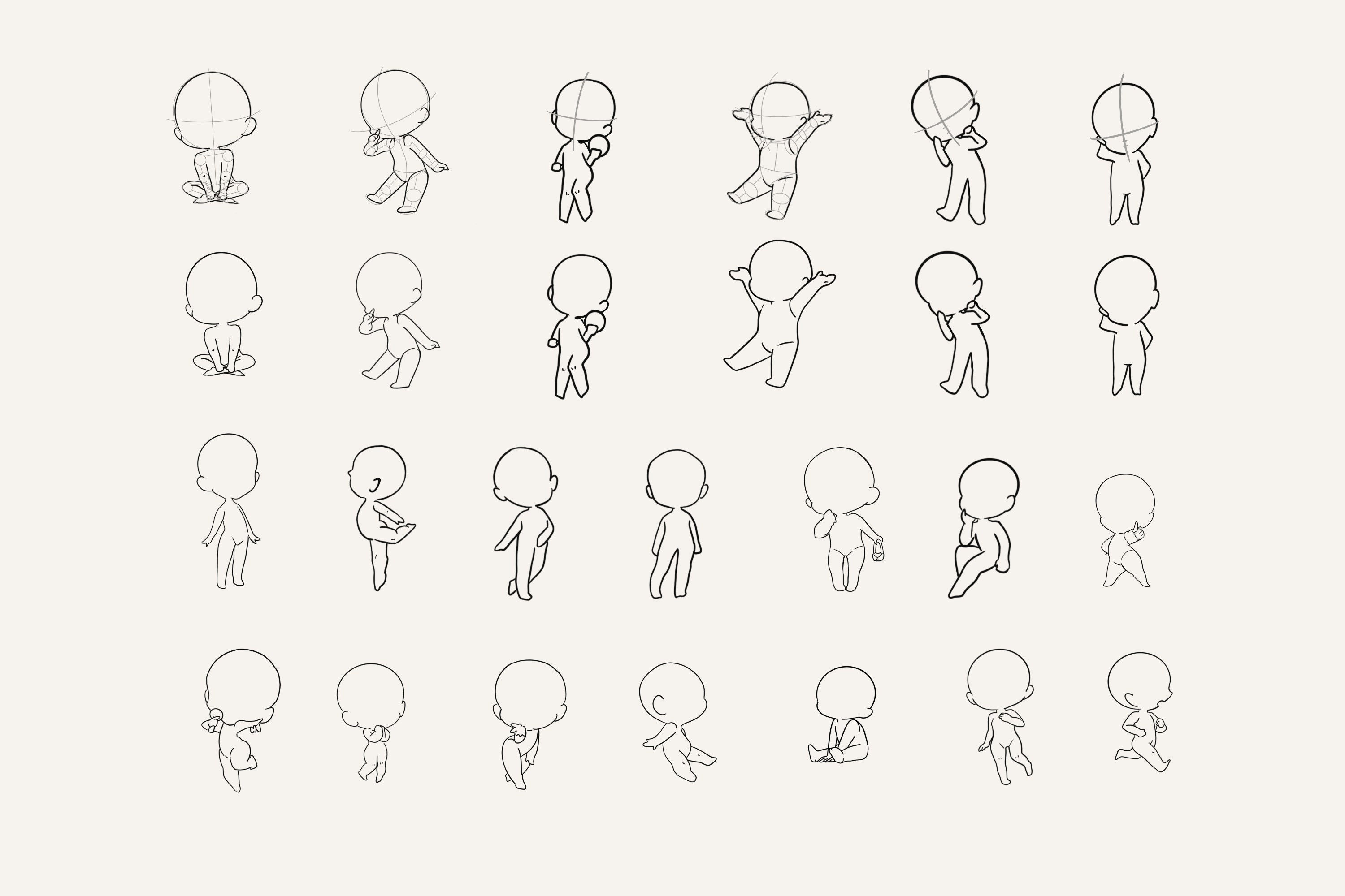 370 Chibi Body Poses ideas  chibi drawings, chibi body, chibi