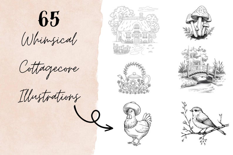 Cottagecore Procreate Stamps, Digital Stamps for Procreate, Fairy Tale ...