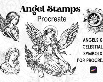 51 Selos de anjo Procriar, Selo de asa de anjo Procriar, Procriar selos, procriar tatuagem, Ícones religiosos, tatuagem de anjo, procriar anjo