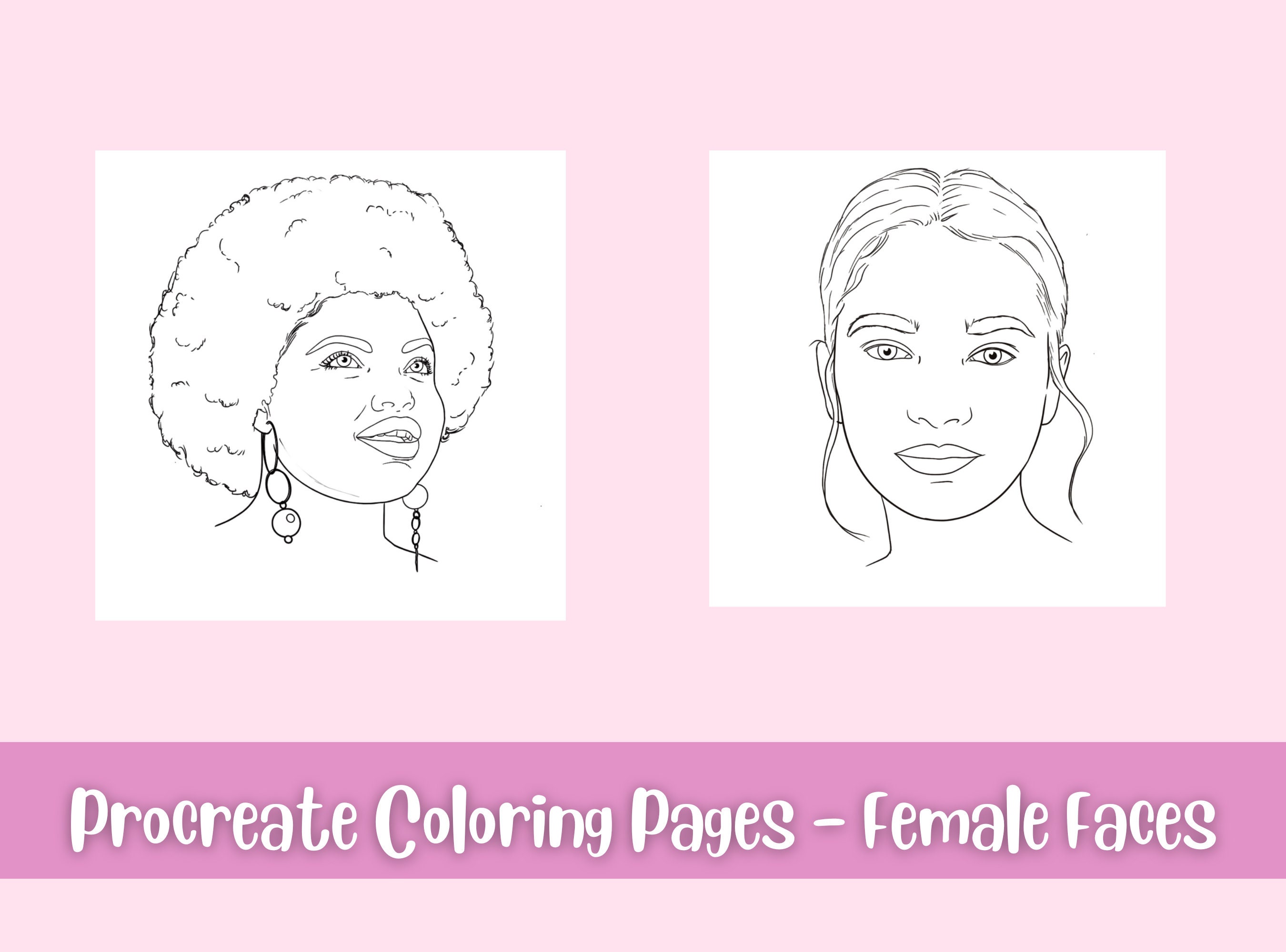 Women Procreate Coloring Pages - Il Fullxfull.4603372205 S5r0 
