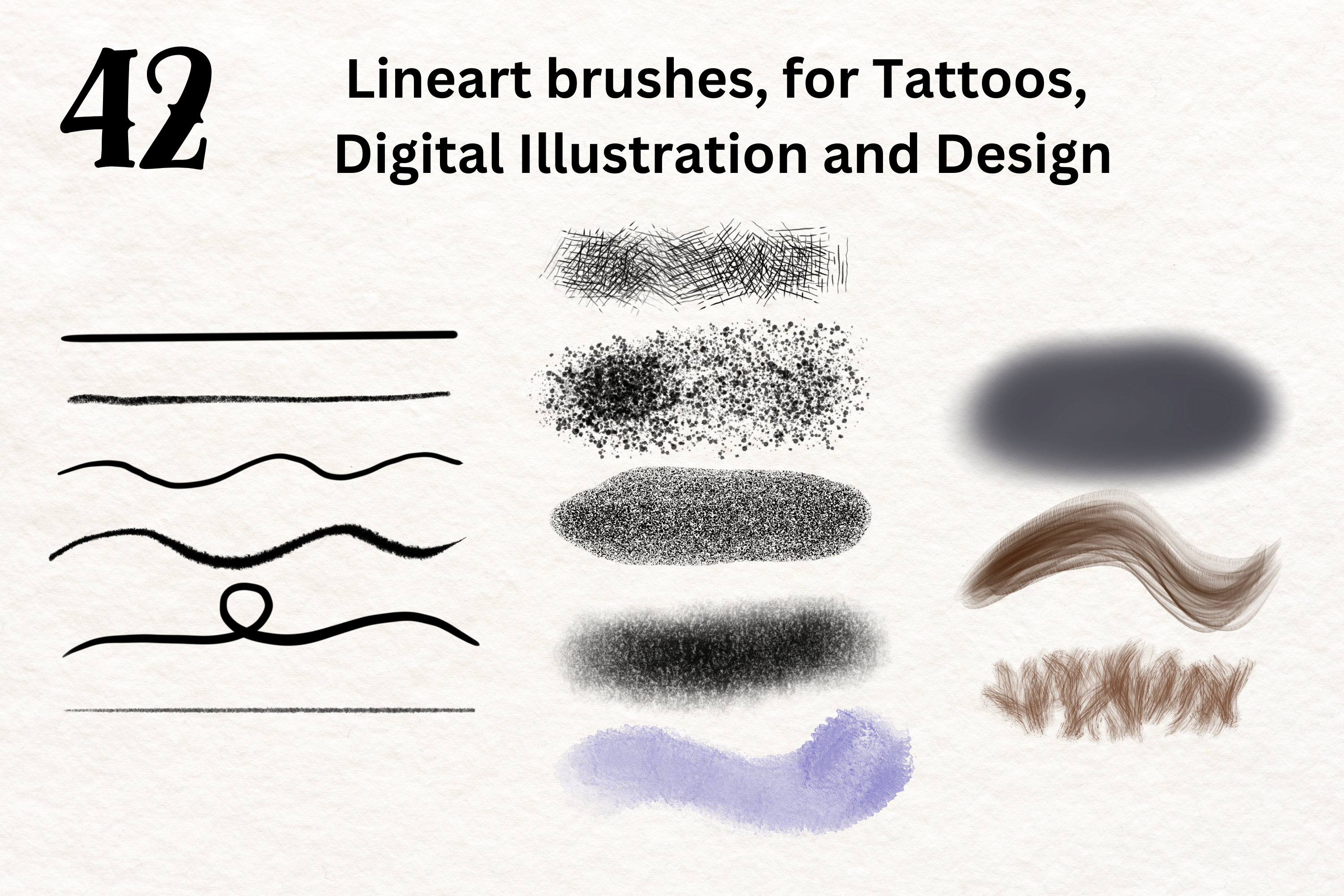 Procreate Lineart Brushes, Ink Brush Set for Procreate, Inking Stipple ...