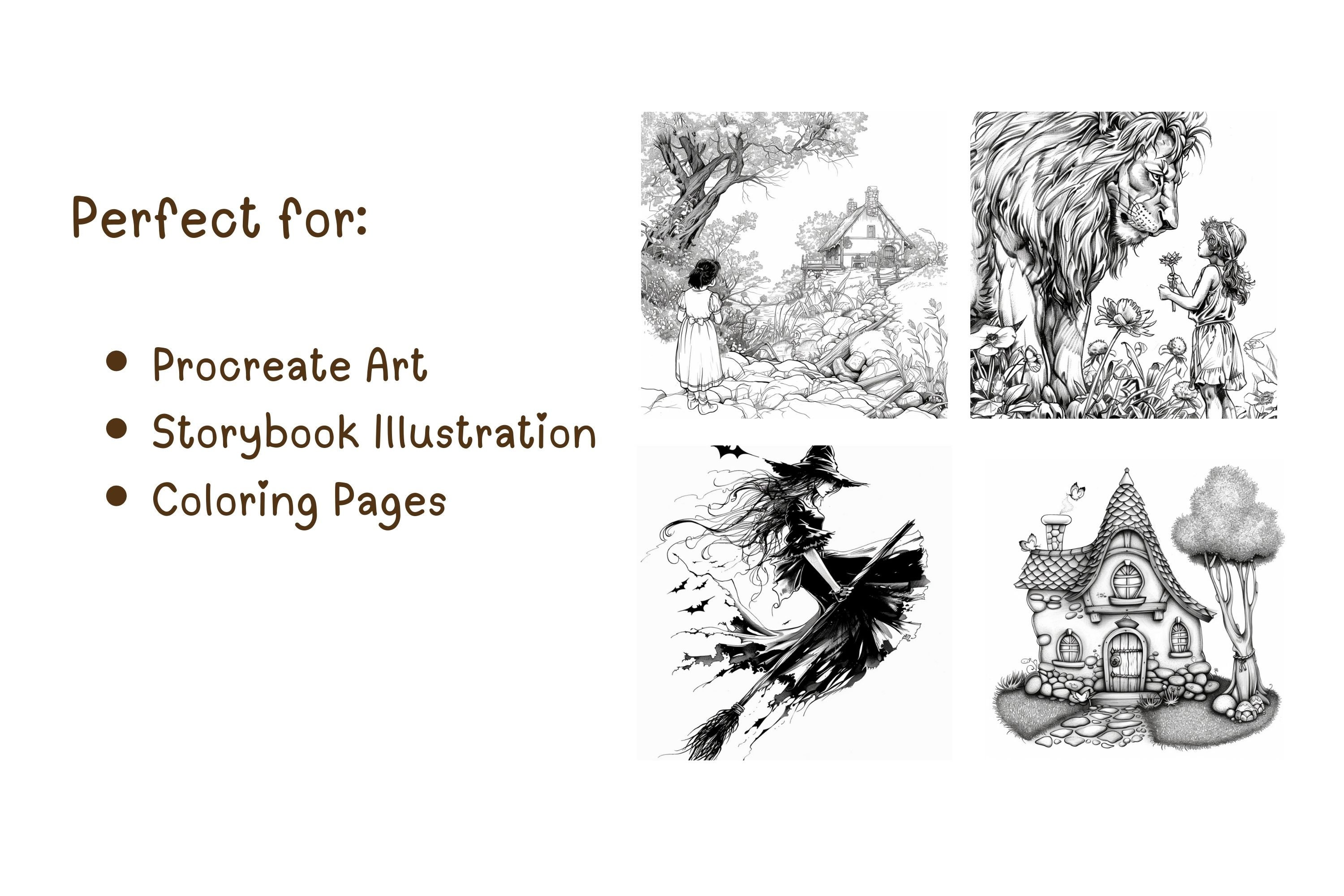 Fairytale Procreate Stamps, Procreate Fairytale, Fairytale Stamps ...