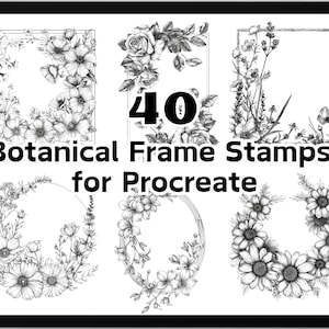 40 botanische frame-stempels voortplanten, botanische frames, voortplanten botanisch, frame voortplanten, voortplanten frame-stempels, voortplanten stempels, frame