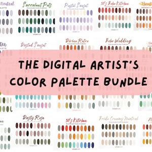 Procreate Color Palette,Color Palette Bundle, Procreate swatches, Digital Downloads, Color Swatches,  Procreate Color, Procreate Swatch
