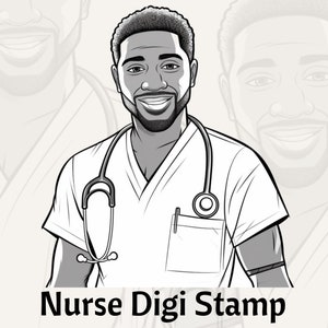 Digi Stamp Infirmière, Digi Stamp, Infirmier, Médecin, Fabrication De Cartes, Timbres Numériques, Livre De Coloriage, Timbre Numérique, Coloriage Adulte, Digi Timbres