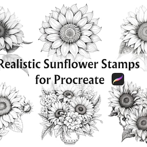 32 tampons réalistes de procréation de tournesol, tampons de tatouage de procréation, tatouage de tournesol, tampon de tournesol, tampons de procréation de fleurs, tampon de fleur