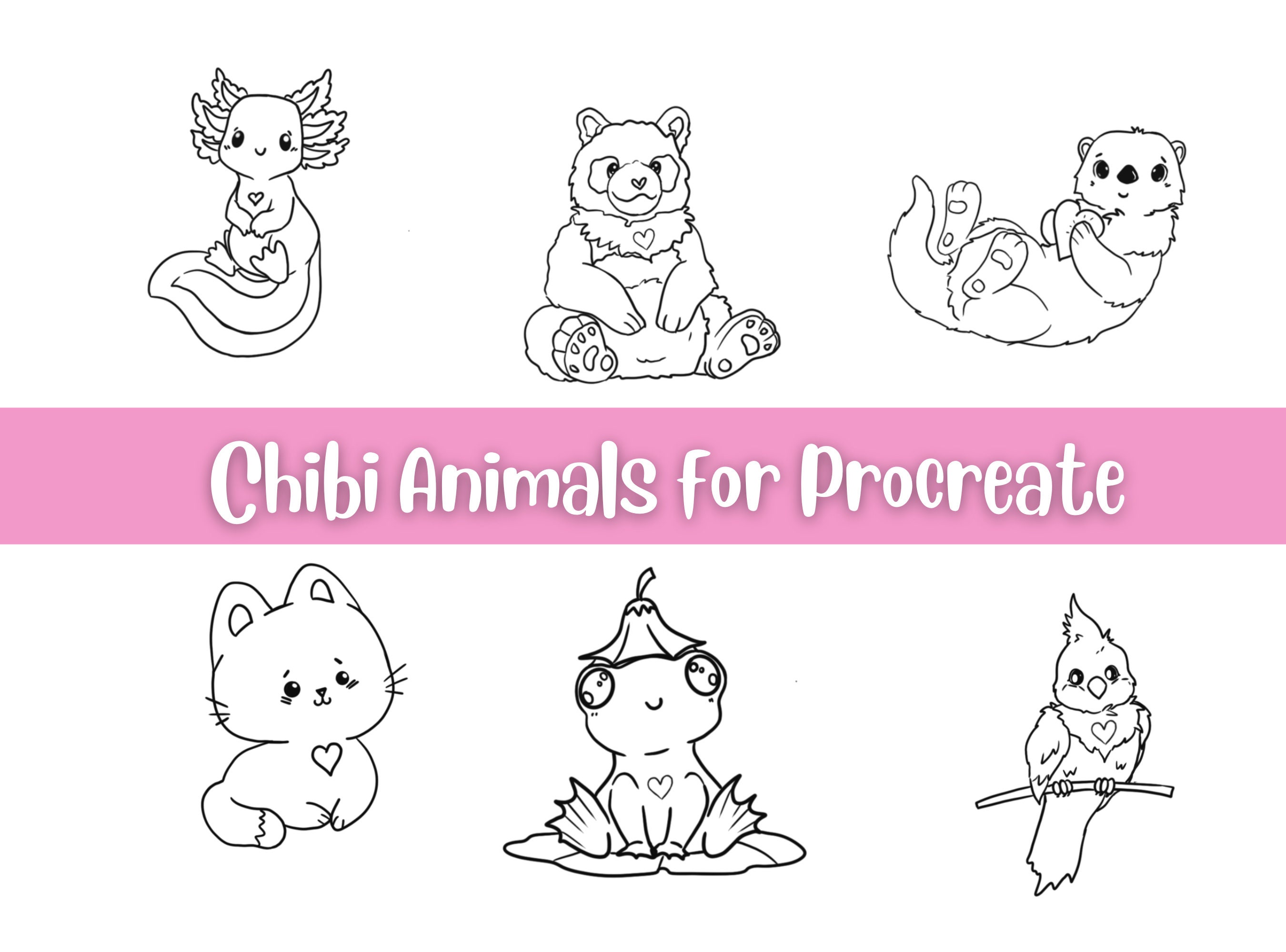 cute anime animals drawings - Clip Art Library