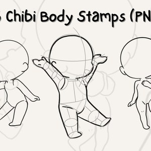 Create meme Chibi poses, anime poses, sketches of anime - Pictures 