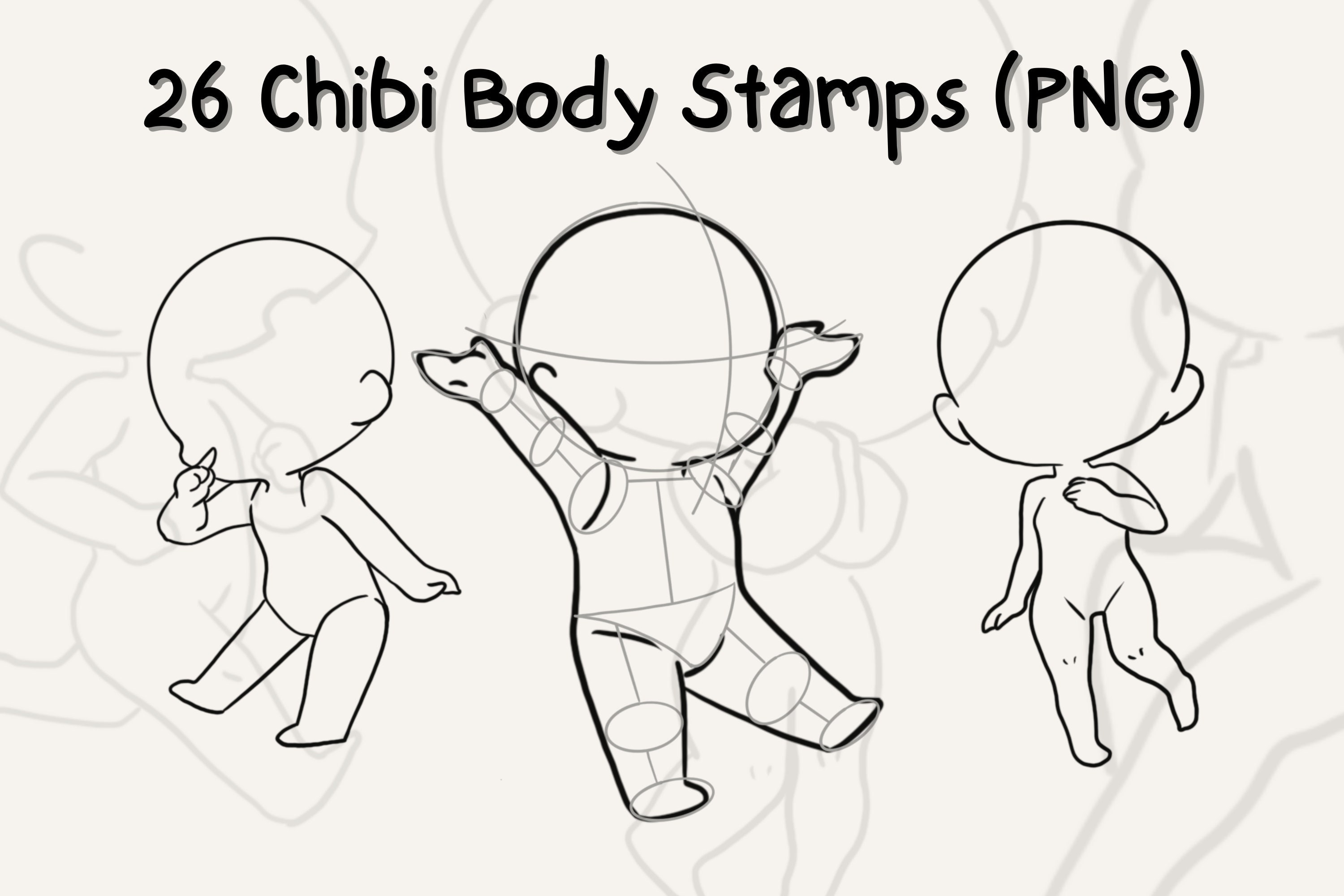 Custom Chibi (sitting base pose) Art Commission