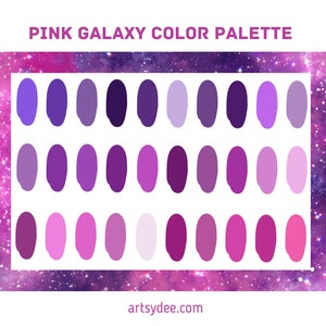 Galaxy Color Palette, Procreate Palette, Color Palette, Procreate ...