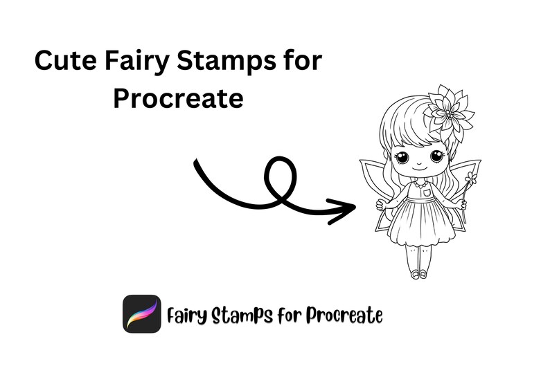 30 Fairy Stamps for Procreate, Procreate Brushes Fairies, Procreate ...