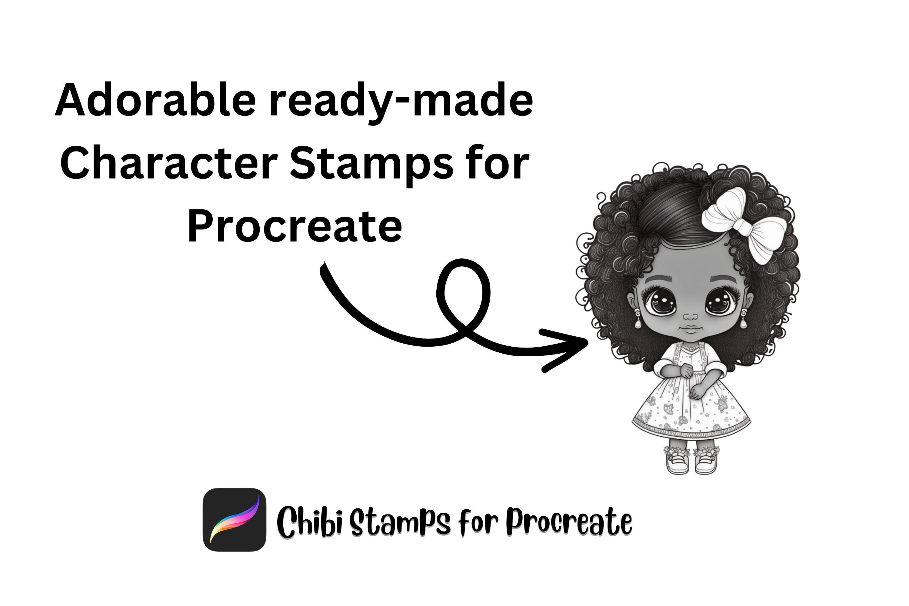 25 Chibi Procreate Stamps, Cute Anime Chibi Character and Head Brushes ...