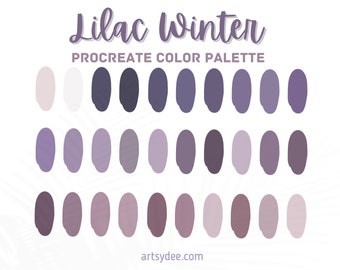 Procreate Boho Color Palette | Procreate Color Palette Winter | Digital Downloads | Color Swatches |  Procreate Color | Procreate Swatches