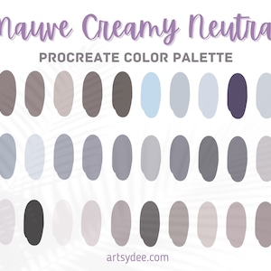 Procreate Palette Creamy Neutral | Procreate Boho Color Palette | Digital Downloads | Color Swatches |  Procreate Color | Procreate Swatches