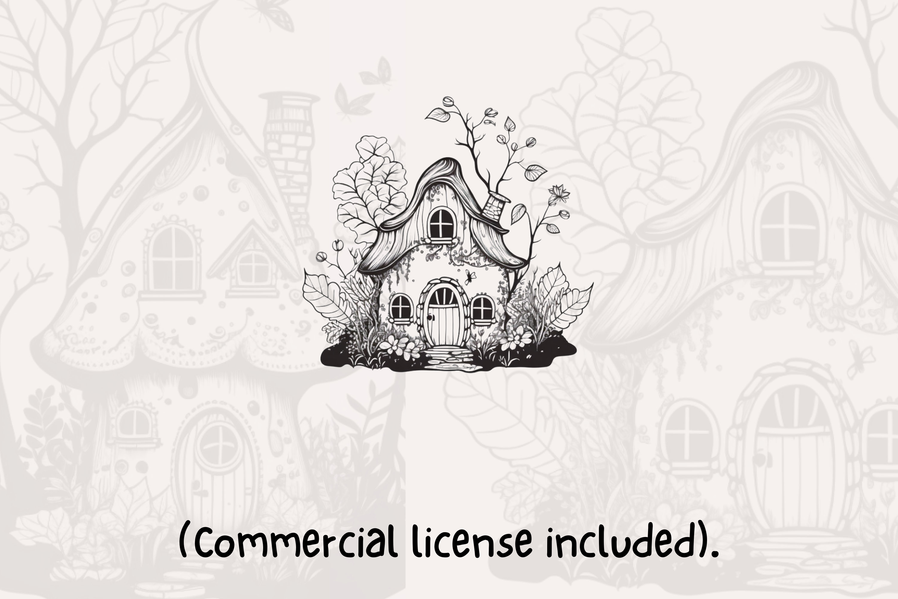 32 Fairy House Procreate Stamps, Procreate Fairy, Mushroom Houses ...