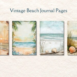 Vintage Seascapes Junk Journal Pages, Ocean Junk Journal, Deeep Blue Sea, Ocean Journal, Scrapbook Supplies, Card Making, Journal Ephemera image 5